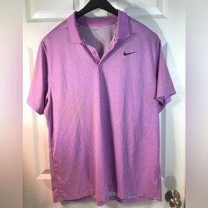 Nike Men's Geometric Pink Polo Shirt